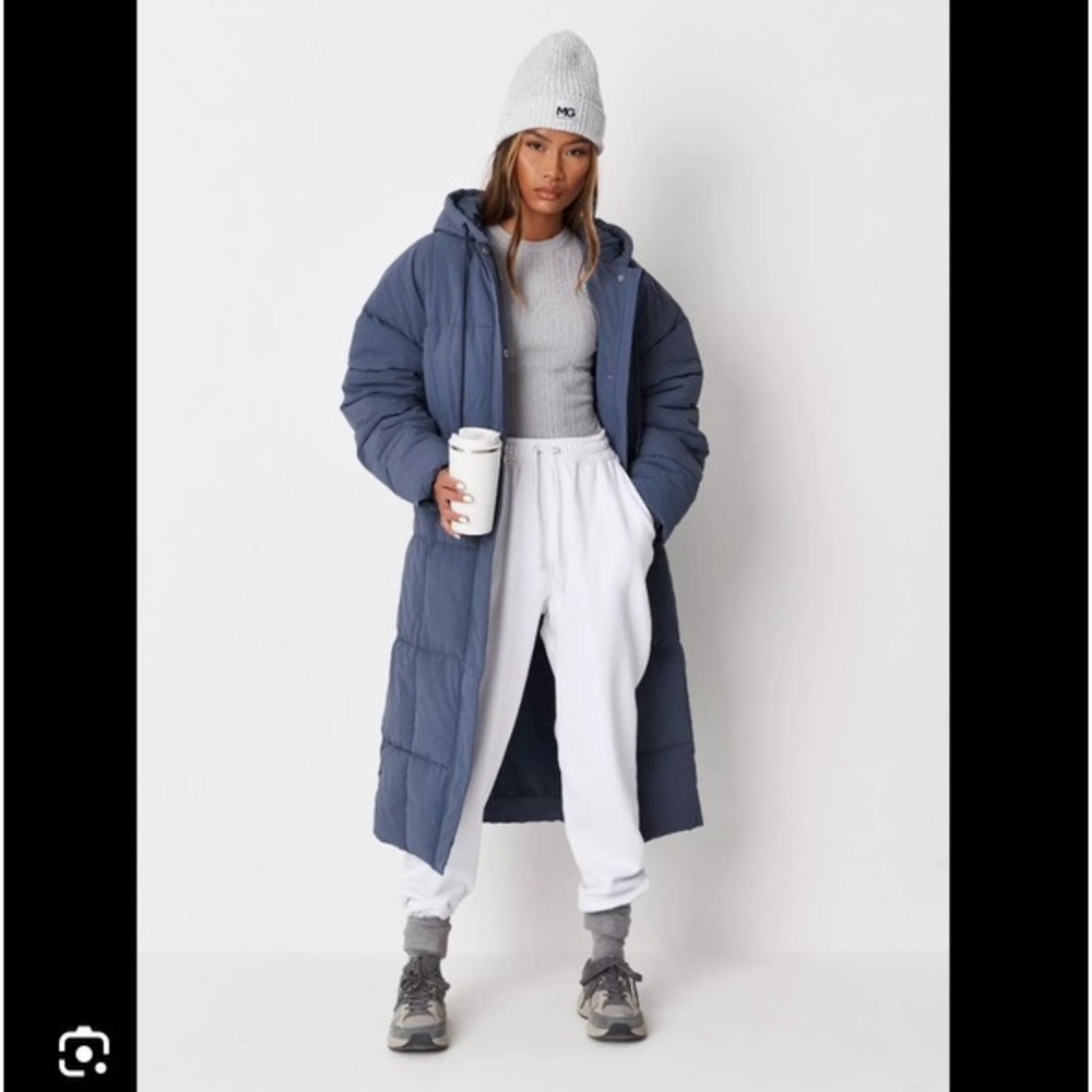 NWT Misguided long puffer jacket